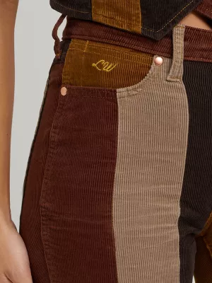 Wrangler x Lainey Wilson Patchwork Bell Bottoms in Corduroy