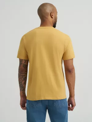 Men's Buffalo Graphic T-Shirt in Pale Gold