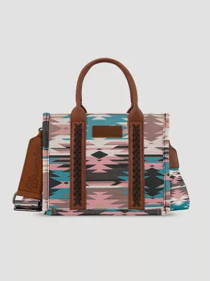 Southwest Print Mini Tote:Turquoise:One Size