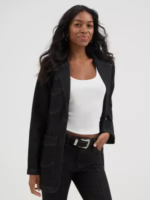 Wrangler® x Yellow Rose by Kendra Scott Fitted Blazer in Black