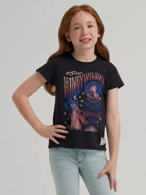 Girl's Wrangler x Lainey Wilson Moon Tee in Black