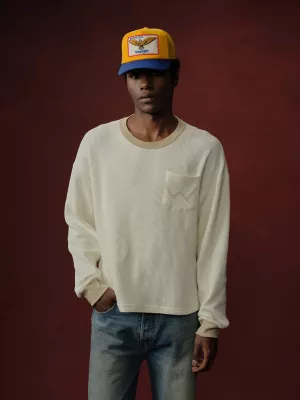 Wrangler x Cherry Thermal Tee in Beige