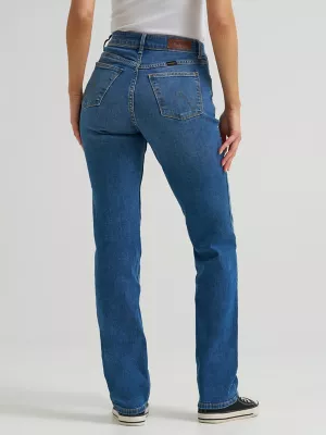 Women's Wrangler® High Rise True Straight Leg Jean in Ivy