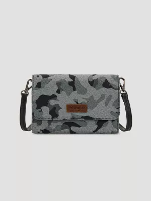 Camo Print Small Cross Body:Black:One Size