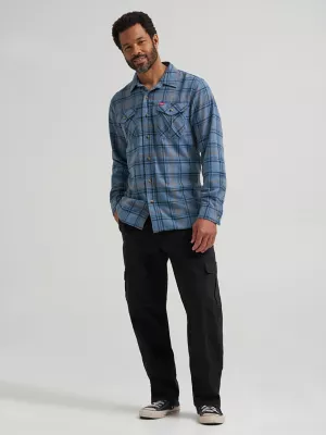 Men's Fleece Lined Cargo Pant in Black