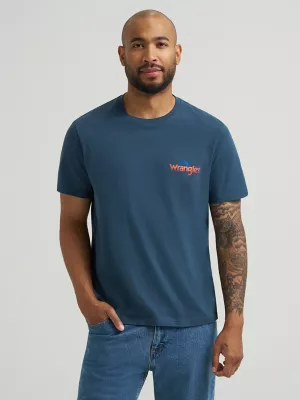 Men's Out Camping Graphic T-Shirt in Midnight Navy