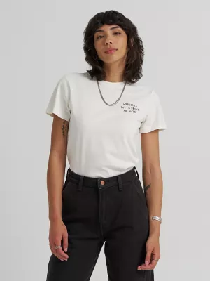Women's Wrangler Butts Drive Me Nuts Tee in Worn White