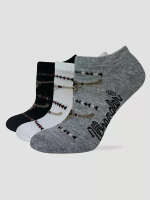 Women's Lowcut Steerhead Sock 3-Pack:Multi Vintage:One Size