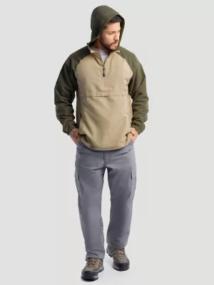 Men's Wrangler ATG™ Repellent Color Block Windbreaker in Olive/Grey