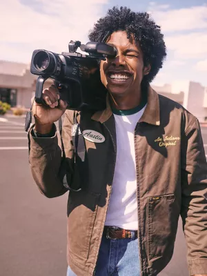 Wrangler x Stranger Things Murray Jacket in Dark Brown