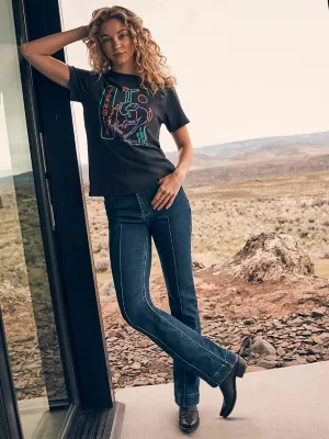 Women's Bold Boot Pintuck Jean in Mia