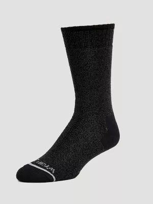 Mens Heavyweight Boot Sock 6 Pack:Black:One Size