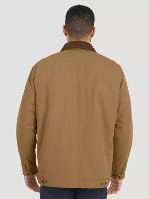 Men's Canvas Work Jacket in Brown