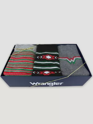 Mens Festive Crew Socks Box Set 3 Pack:Multi:L