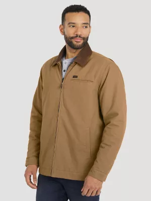 Men's Canvas Work Jacket in Brown