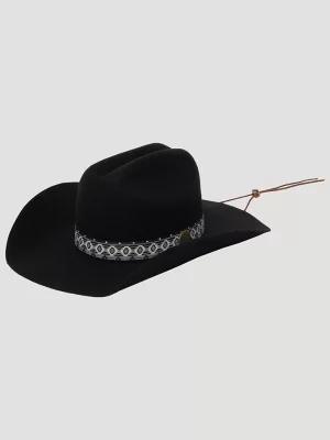 Boys Chin Cord Cowboy Hat:Black:OS