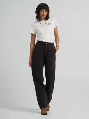 Women's Sleek Barrel Jean in Black Chocolate