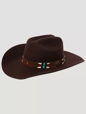 Mens Classic Cattlemans Crease Cowboy Hat:Dark Brown:OneSize