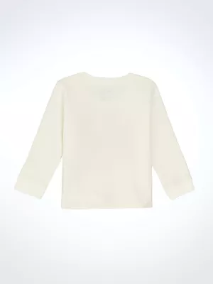 Little Girl's Western Crewneck Sweatshirt in Graphic White