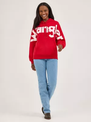 Women's Wrangler Bold Logo Hoodie in White