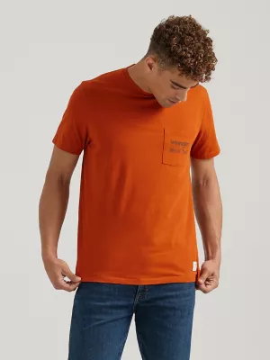 Buffalo Trace Mens Pocket T-Shirt:Distillers Red:S