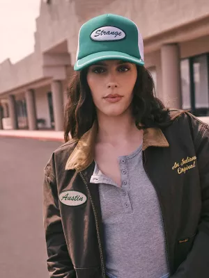 Stranger Things Strange Trucker Hat:Green:One Size