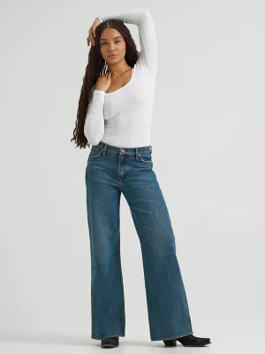 Women's Low Rise Baggy Jean in Stormy Indigo