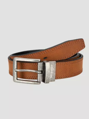 Boys Western Reversible Belt:Cognac/Black:S/M