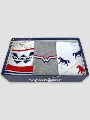 Womens Americana Crew Socks Box Set 3 Pack:Americana:One Size