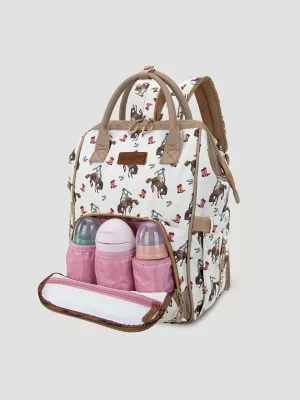 Rodeo Print Backpack:Tan:One Size