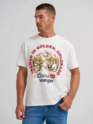 Wrangler x Coors Served Everywhere T-Shirt in Marshmallow