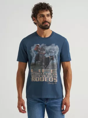 Wrangler Reissue Between Rodeos T-Shirt in Rodeo Navy