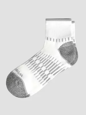 Mens Low Cut Sock 4-Pack:White:One Size