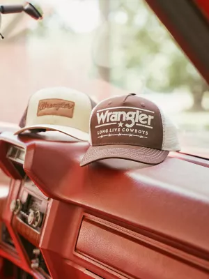 Wrangler Grit Trucker Baseball Cap:Black & Grey:One Size