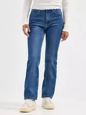 Women's Wrangler® High Rise True Straight Leg Jean in Ivy