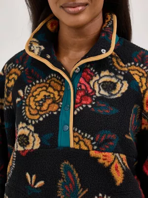 Women's Wrangler Retro® Half-Snap Sherpa Pullover in White