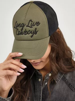 Long Live Cowboys Baseball Cap:White:One Size