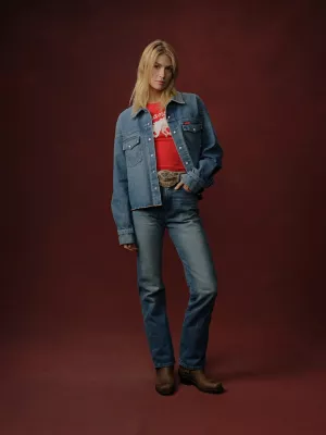 Wrangler x Cherry Denim Shirt Jacket in Denim