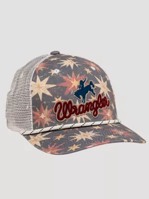 Rodeo Stars Baseball Cap:Red/White/Blue:One Size