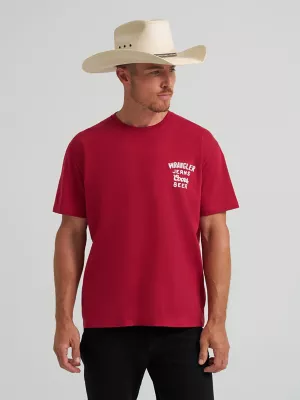 Wrangler x Coors Logo T-Shirt in Banquet Red