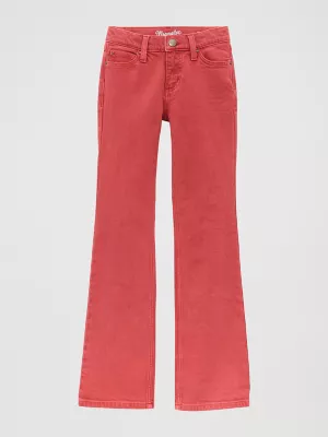 Girl's Wrangler Retro Vibrant Bootcut Jean in Chili