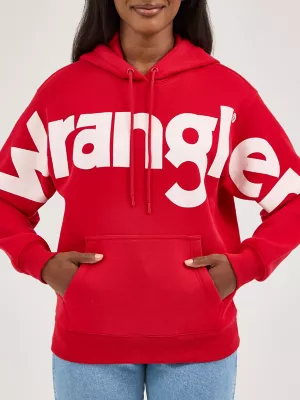 Women's Wrangler Bold Logo Hoodie in White