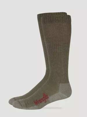 Mens Western Merino Wool Socks:Black:L