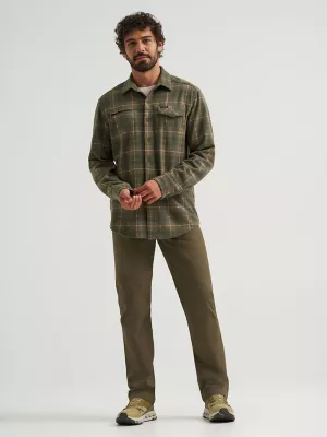 Wrangler ATG™ Men's Campsite Plaid Shirt in Forest