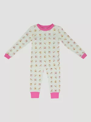 Wrangler Girls Pajama Set:Cowgirl Pink:6X