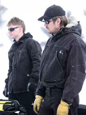 Wrangler x ROA Volano Denim Jacket:Demitasse Brown:S