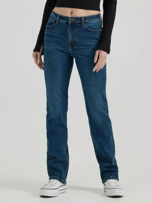 Women's Wrangler® High Rise True Straight Leg Jean in Ivy