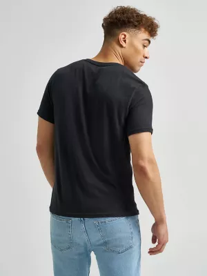 Men's Land of Free T-Shirt in Jet Black