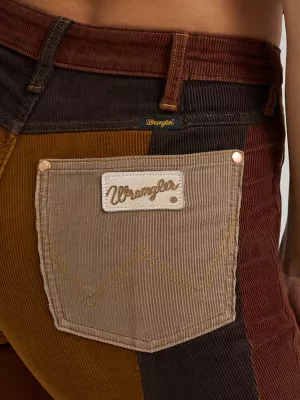 Wrangler x Lainey Wilson Patchwork Bell Bottoms in Corduroy