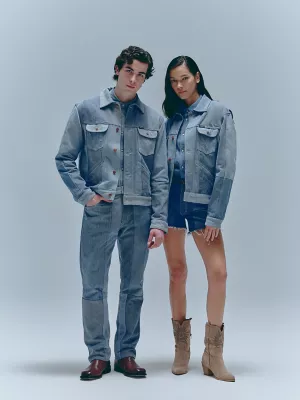 Wrangler x Beyond Retro Icons Jacket in Light Wash